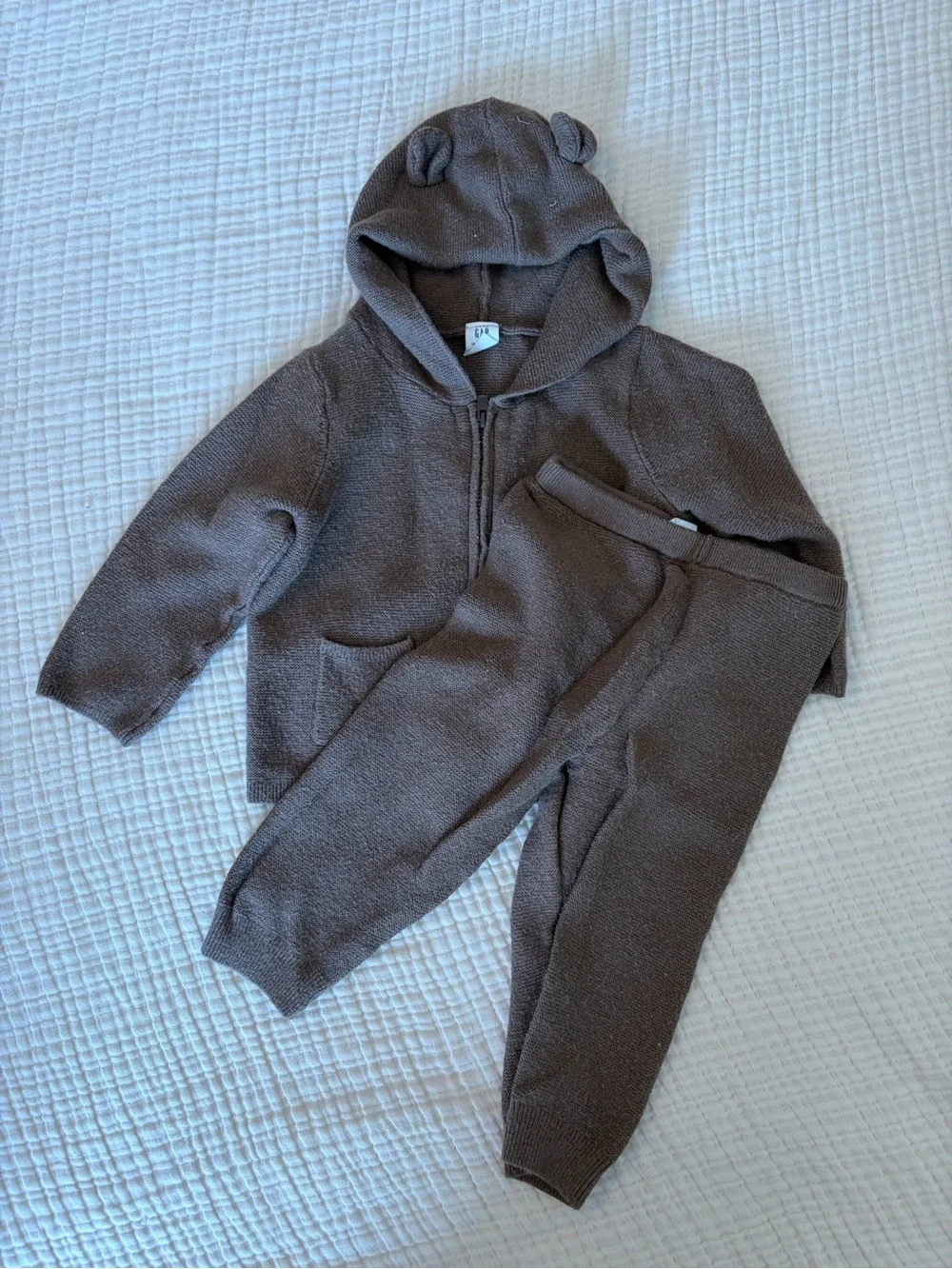 GAP Brown Hooded Sweatshirt & Jogger Set